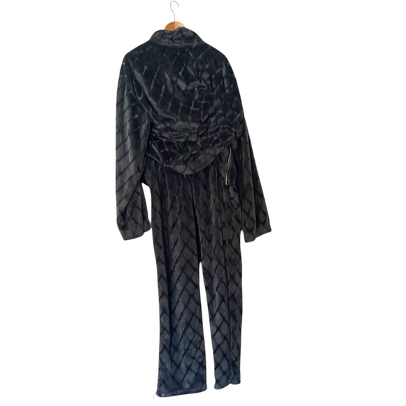 Vintage FNF Blue Velour Jacket & Pants Men's 80s Retro Sport Style Track Suit XL - Picture 3 of 8